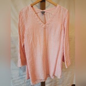 Eddie Bauer Vertical Stripes Long Sleeve Shirt